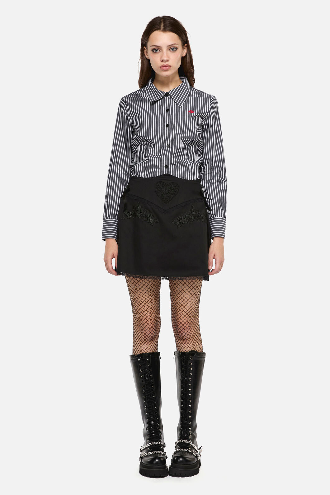 Dangerfield - Little Bitter Lacey Mini Skirt - black