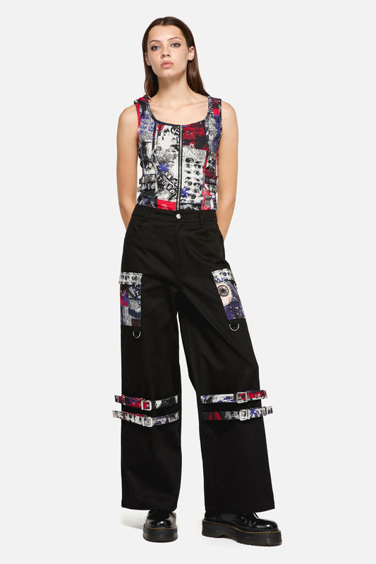 Dangerfield - Rotten Strap Pant - black