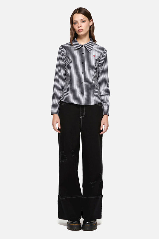 Dangerfield - Eye On You Blouse - black-white