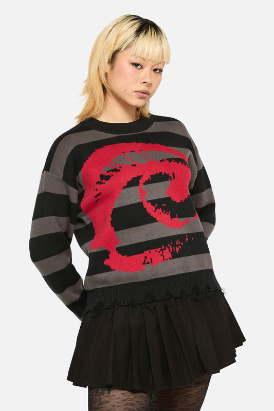 Dangerfield - Eye On You Knit - black-grey