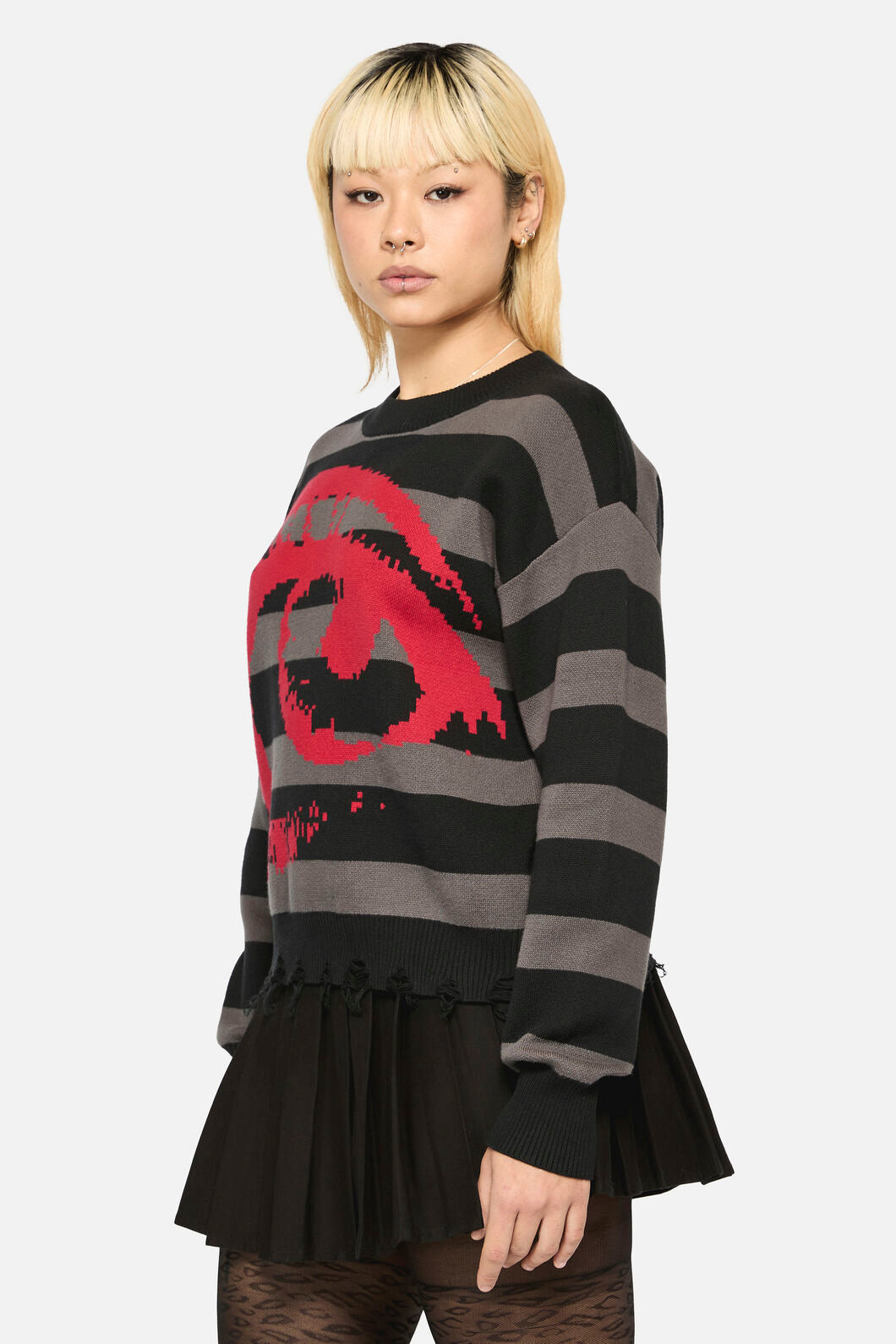 Dangerfield - Eye On You Knit - black-grey