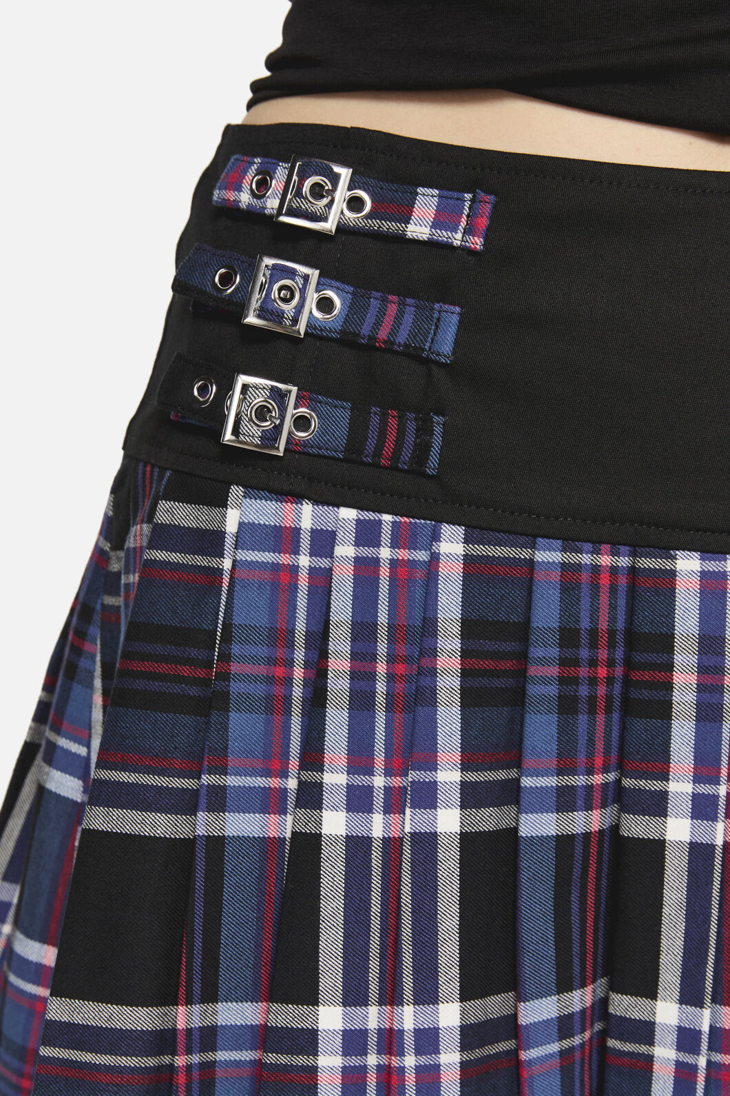 Dangerfield - Edgy Tartan Skort - blue-red