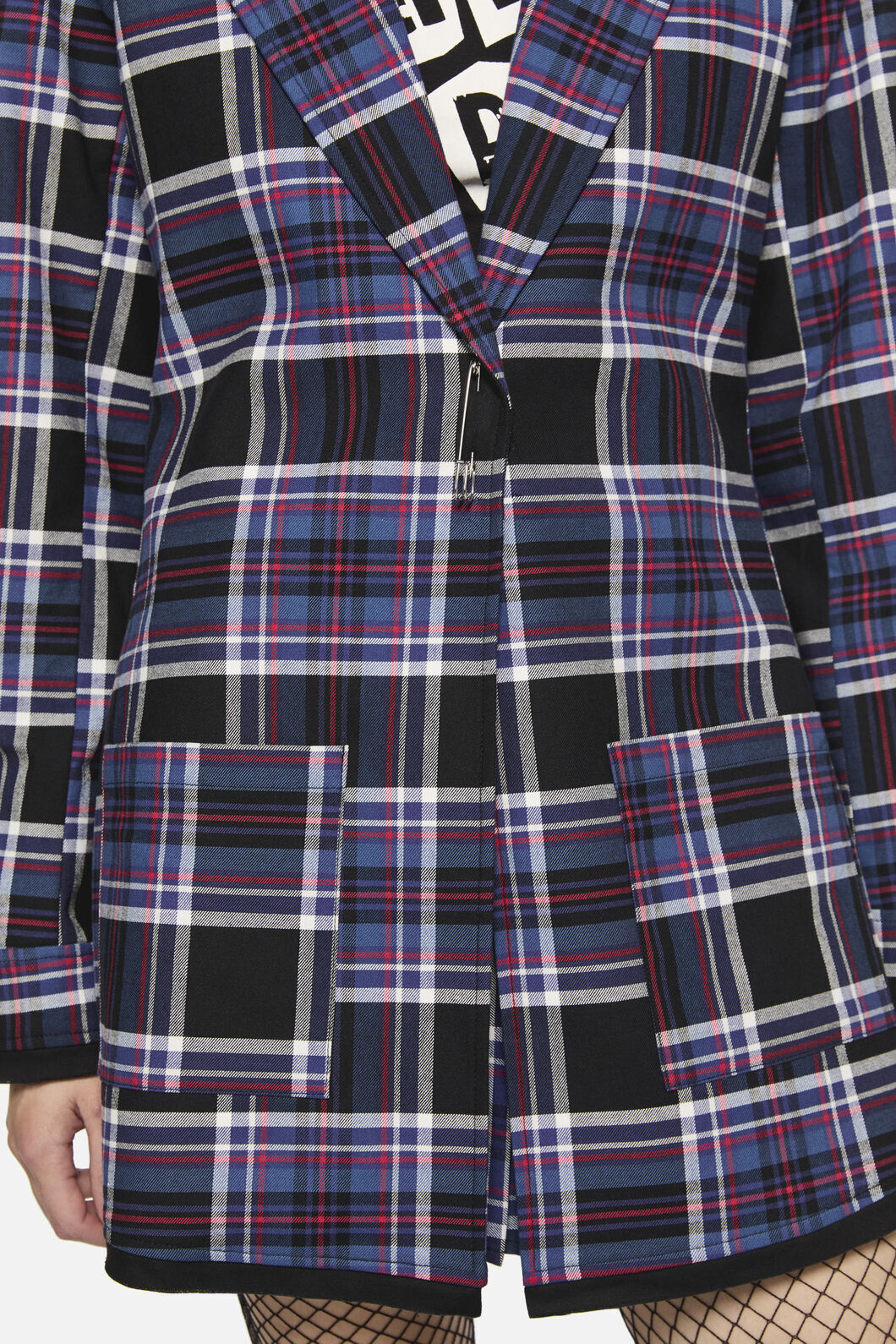 Dangerfield - Edgy Tartan Jacket - blue-red
