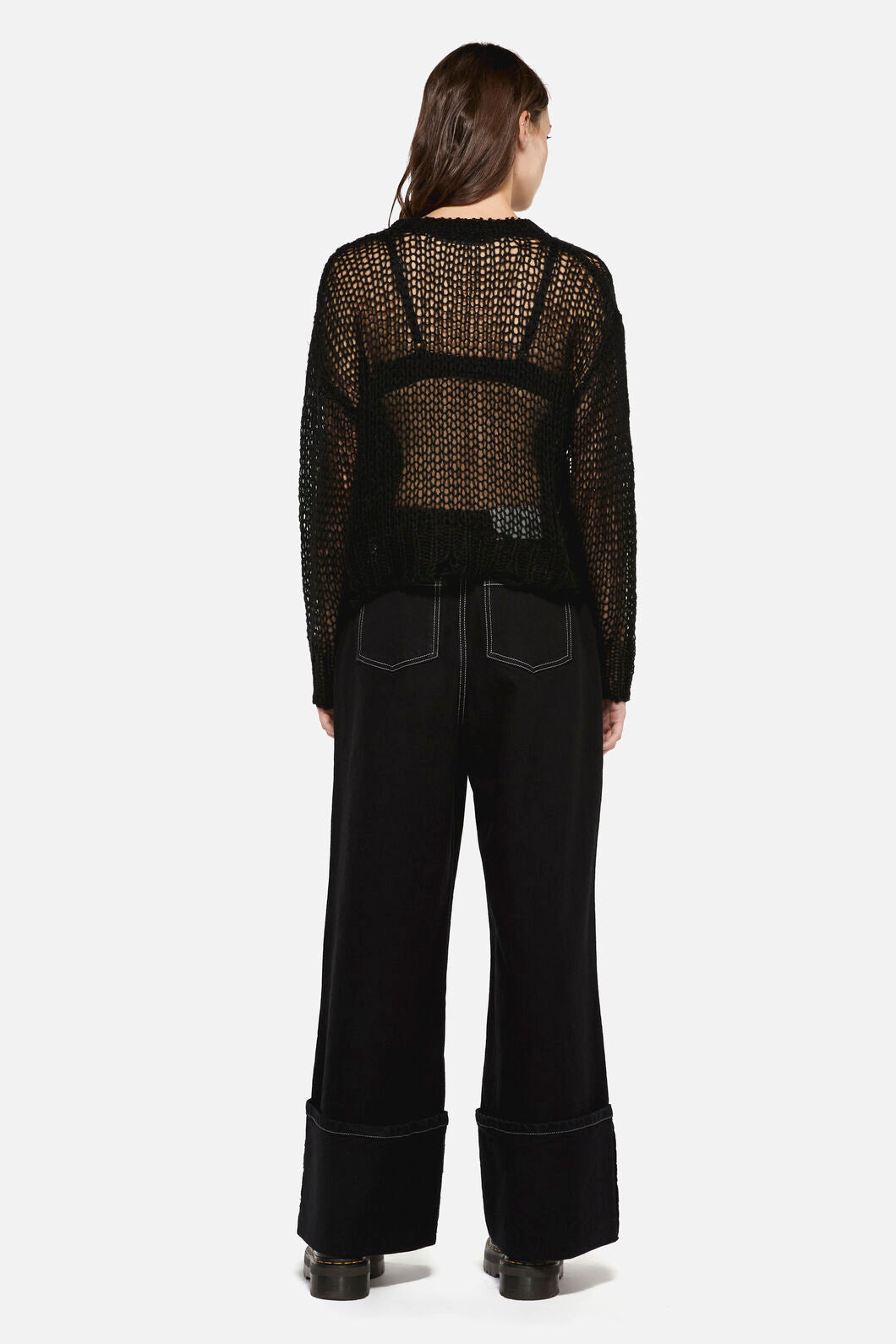 Dangerfield - Scribbles Grunge Knit - black