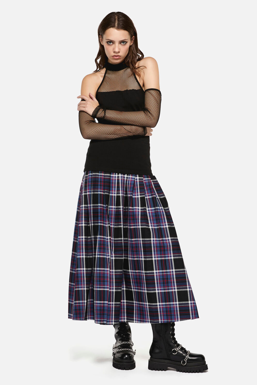 Dangerfield - Scribbles Mesh Top - black