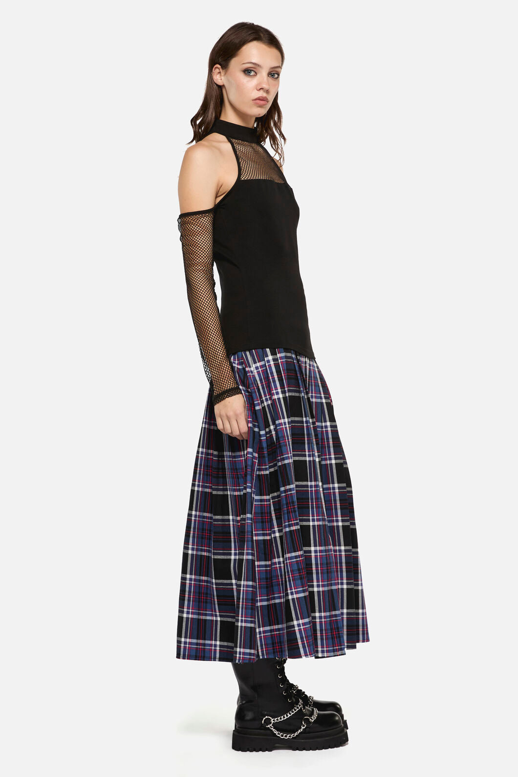 Dangerfield - Scribbles Mesh Top - black