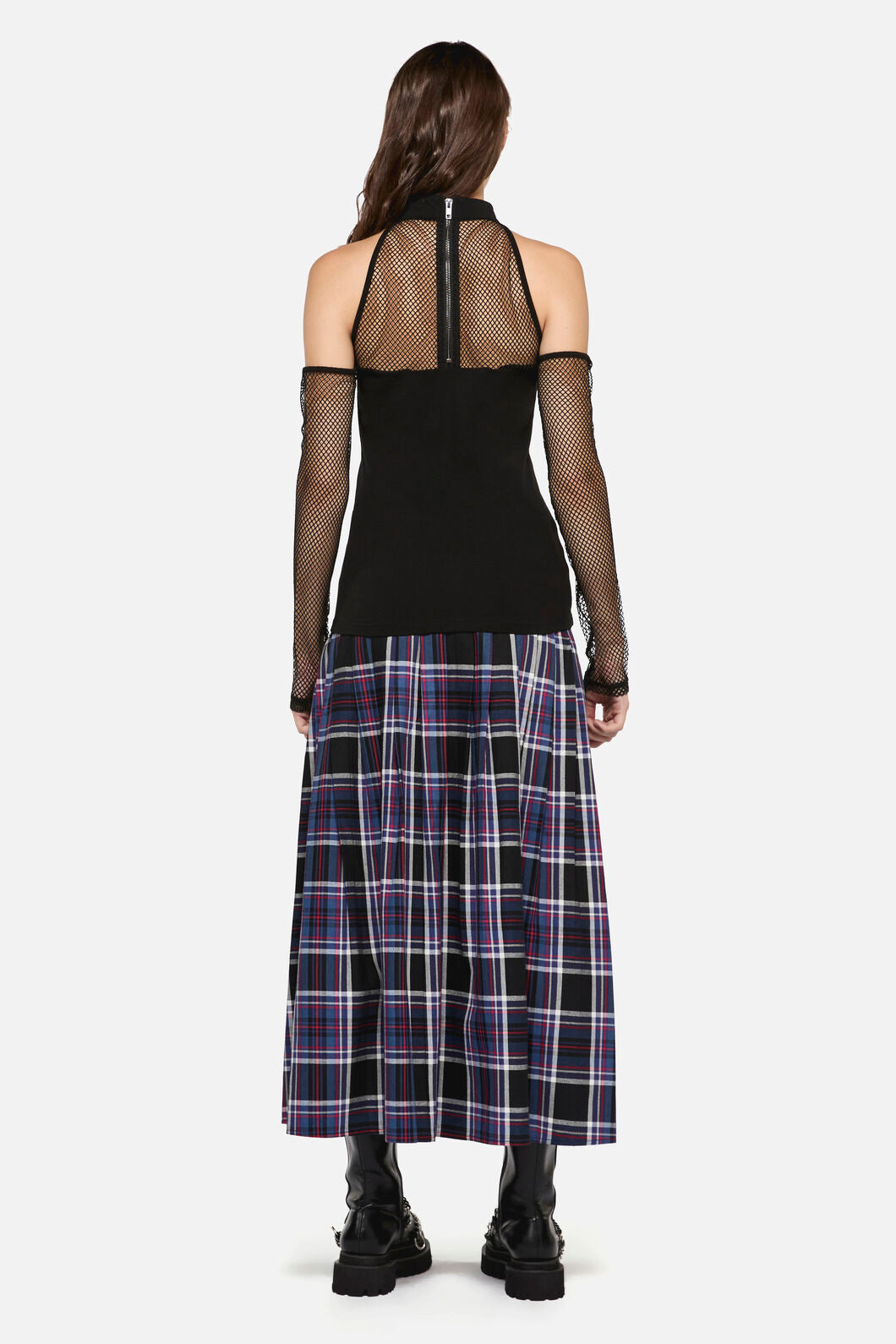 Dangerfield - Scribbles Mesh Top - black