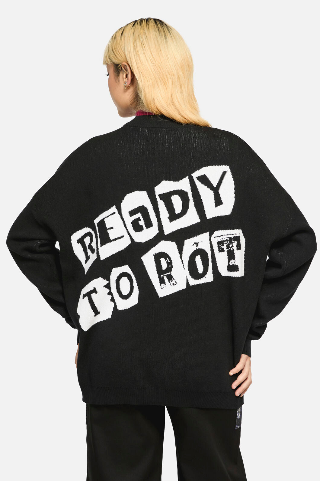 Dangerfield - Ready To Rot Grunge Cardigan - black