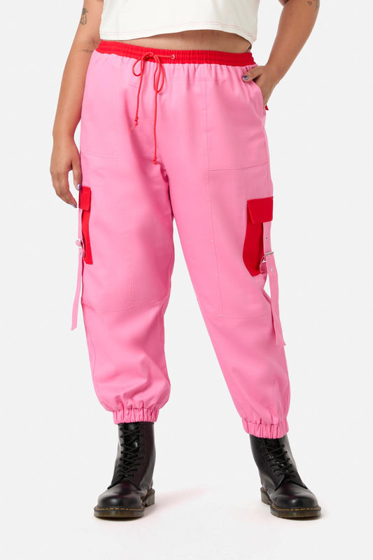 Dangerfield - Curve Love Letter Pocket Cargo - pink