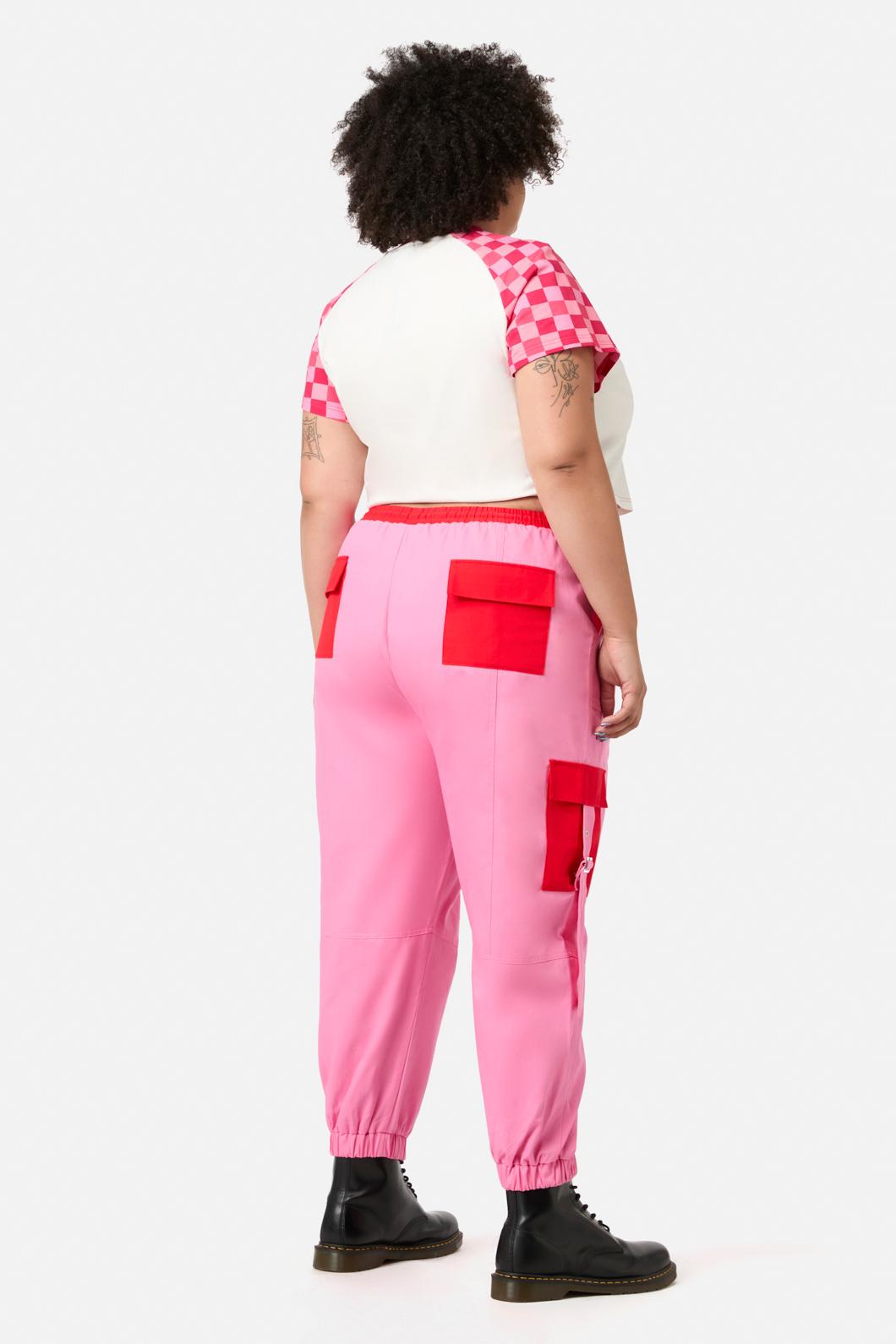 Dangerfield - Curve Love Letter Pocket Cargo - pink