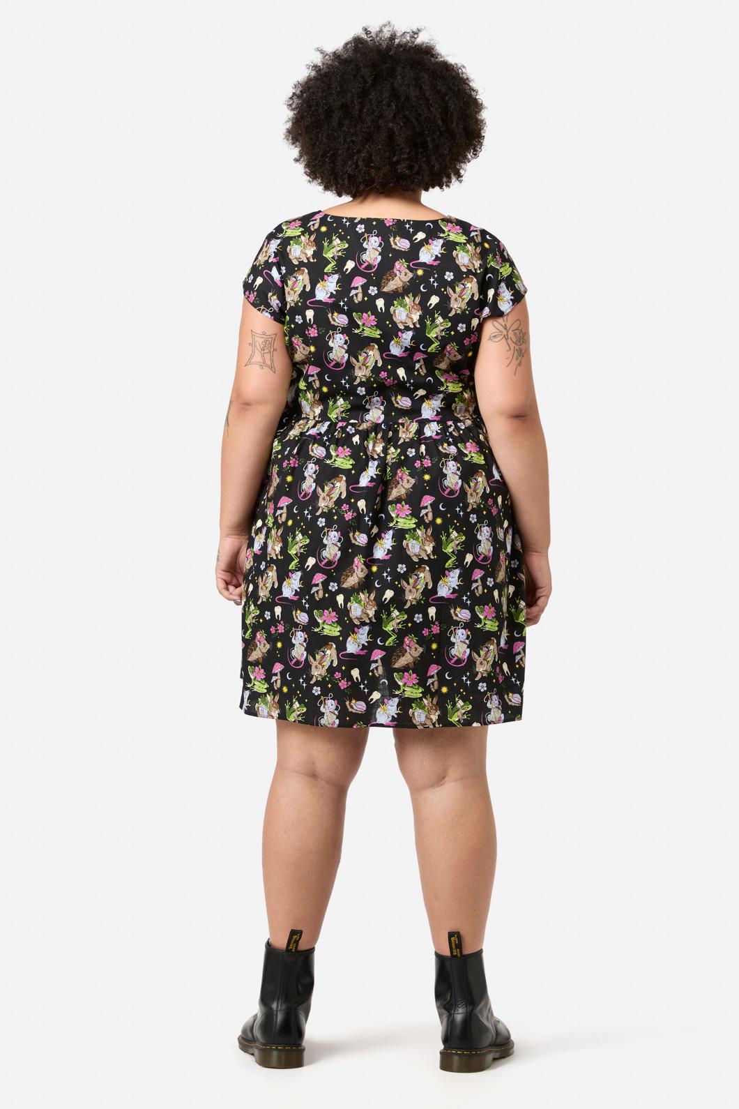 Dangerfield - CurveCollectorsGuildPrintDress - black