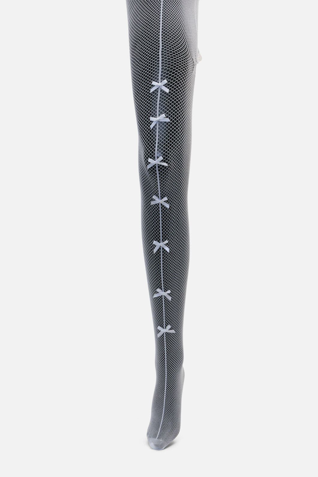Dangerfield - Bow Fishnets - white