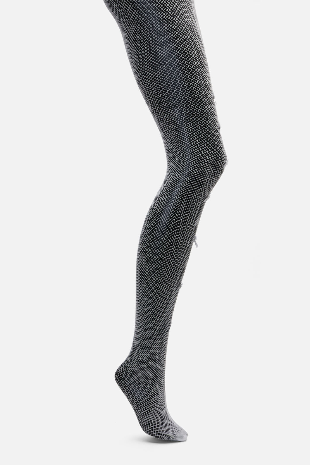 Dangerfield - Bow Fishnets - white
