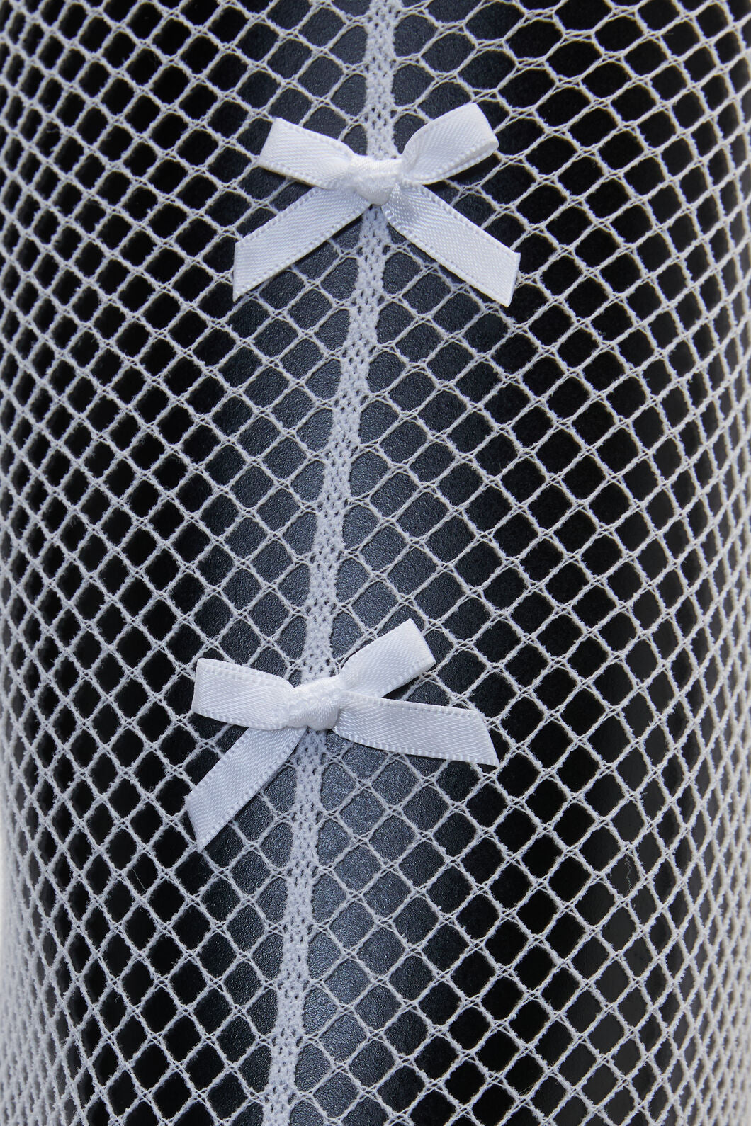 Dangerfield - Bow Fishnets - white