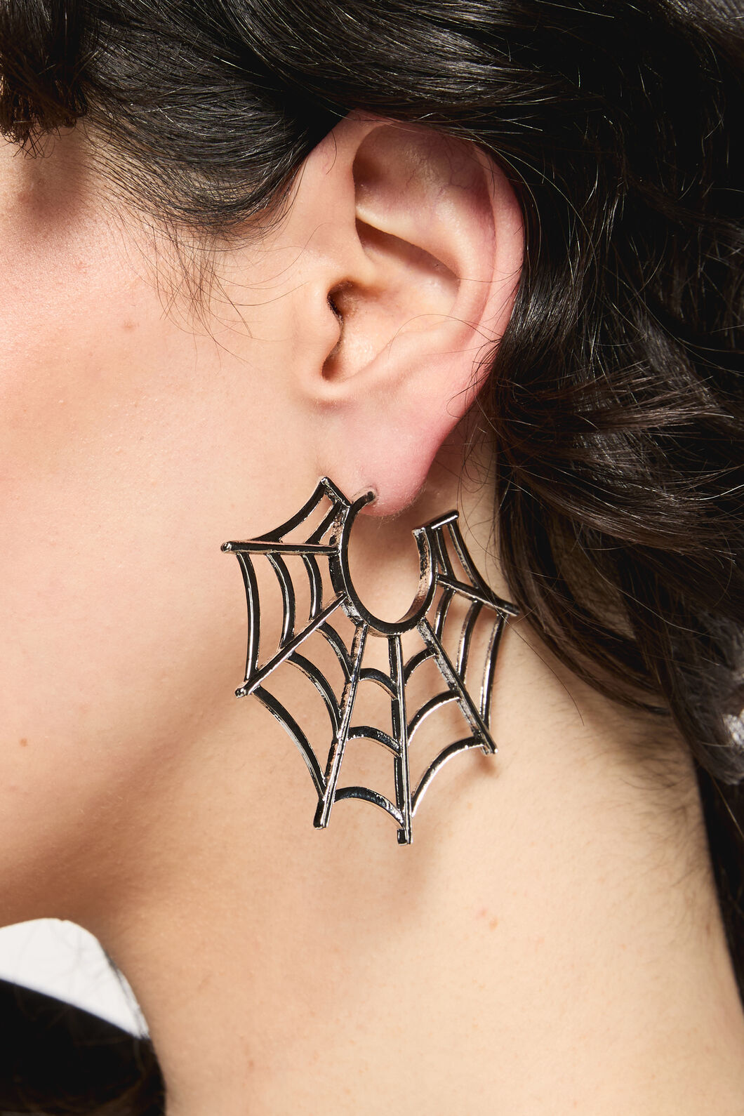 Dangerfield - Spider Web Earrings - silver