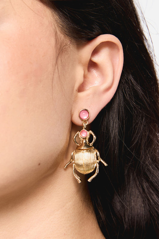 Dangerfield - Beetle Earrings - gold