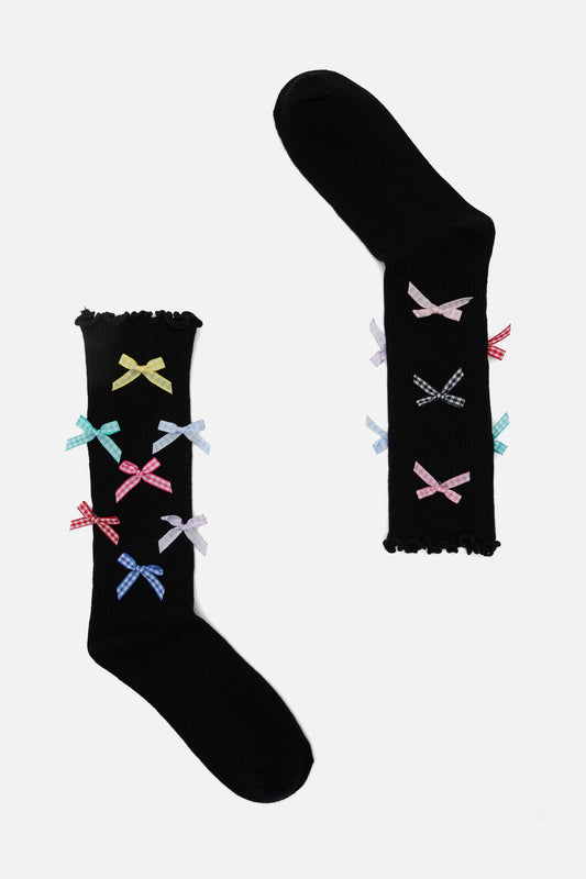 Dangerfield - Socks With Lots Of Bows - black