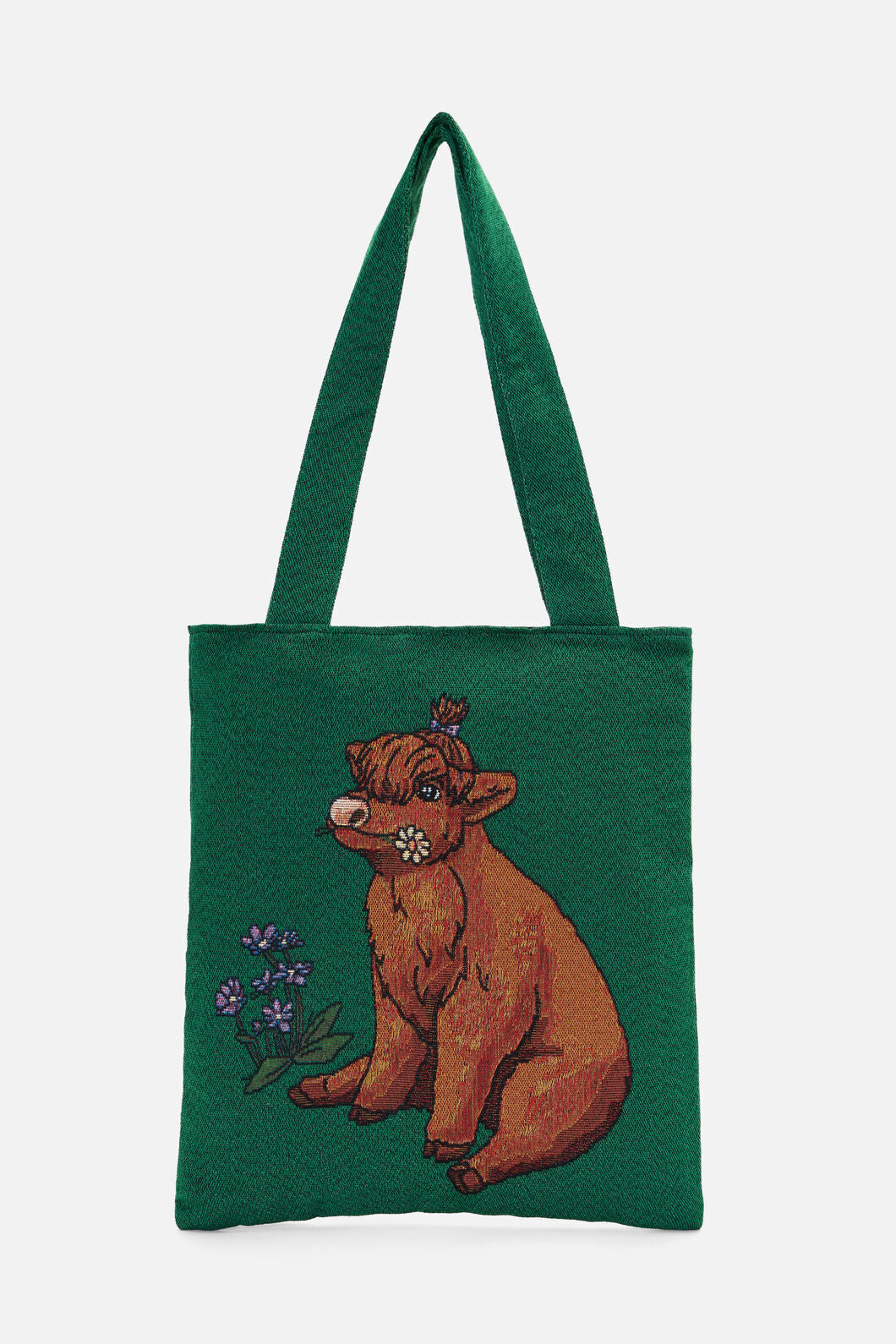 Dangerfield - Highland Cow Tote - green