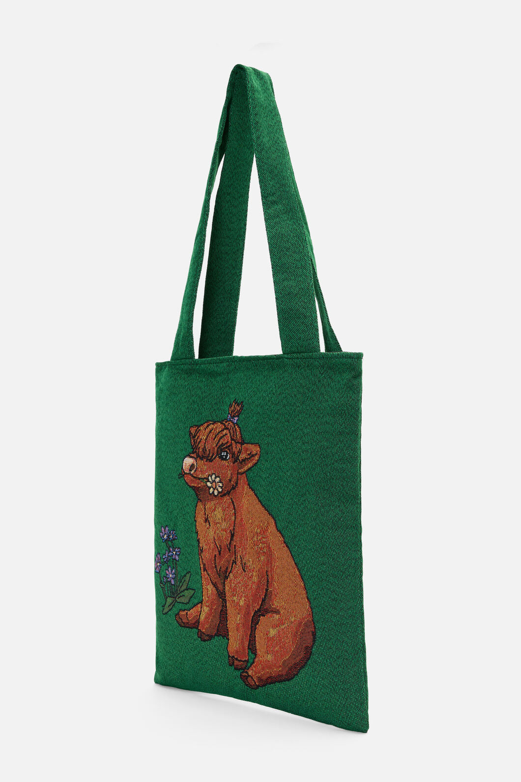 Dangerfield - Highland Cow Tote - green