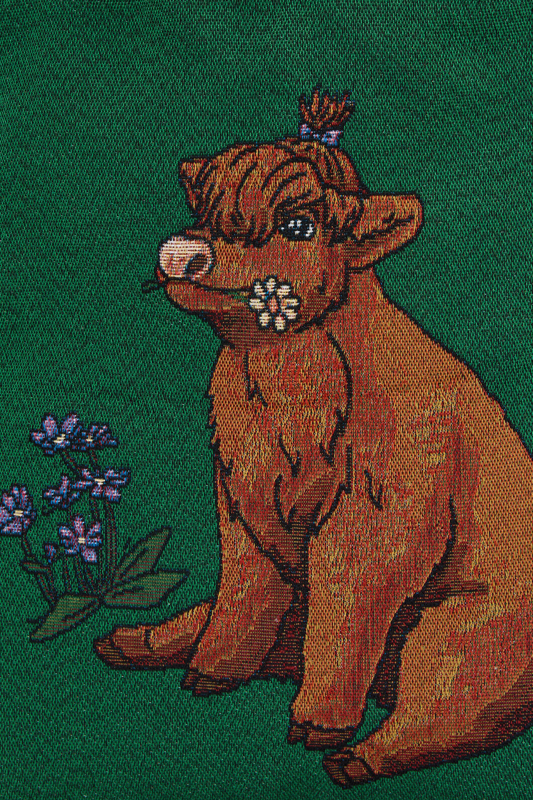 Dangerfield - Highland Cow Tote - green