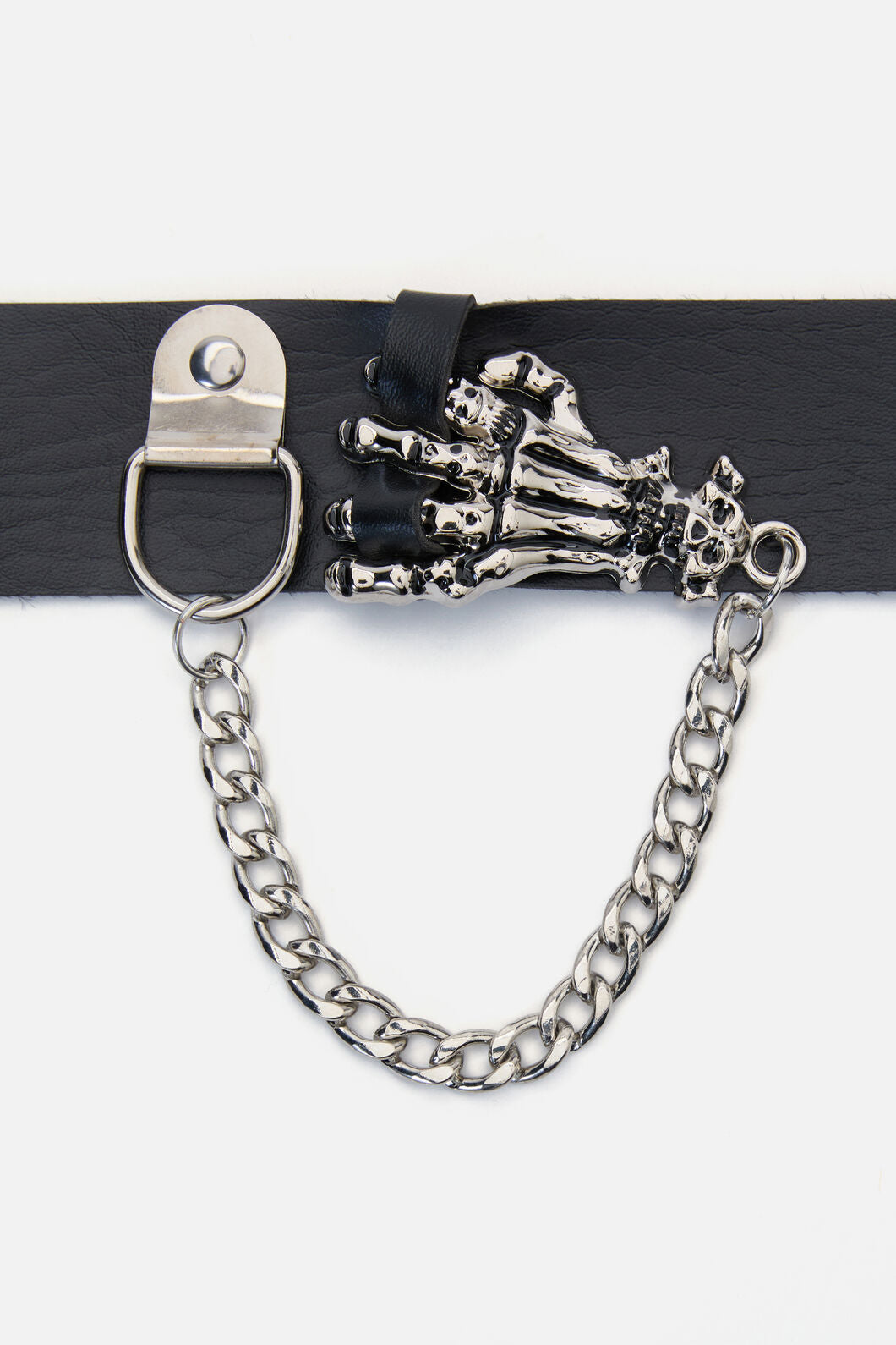 Dangerfield - Skeleton Hand Chain Cuff - black