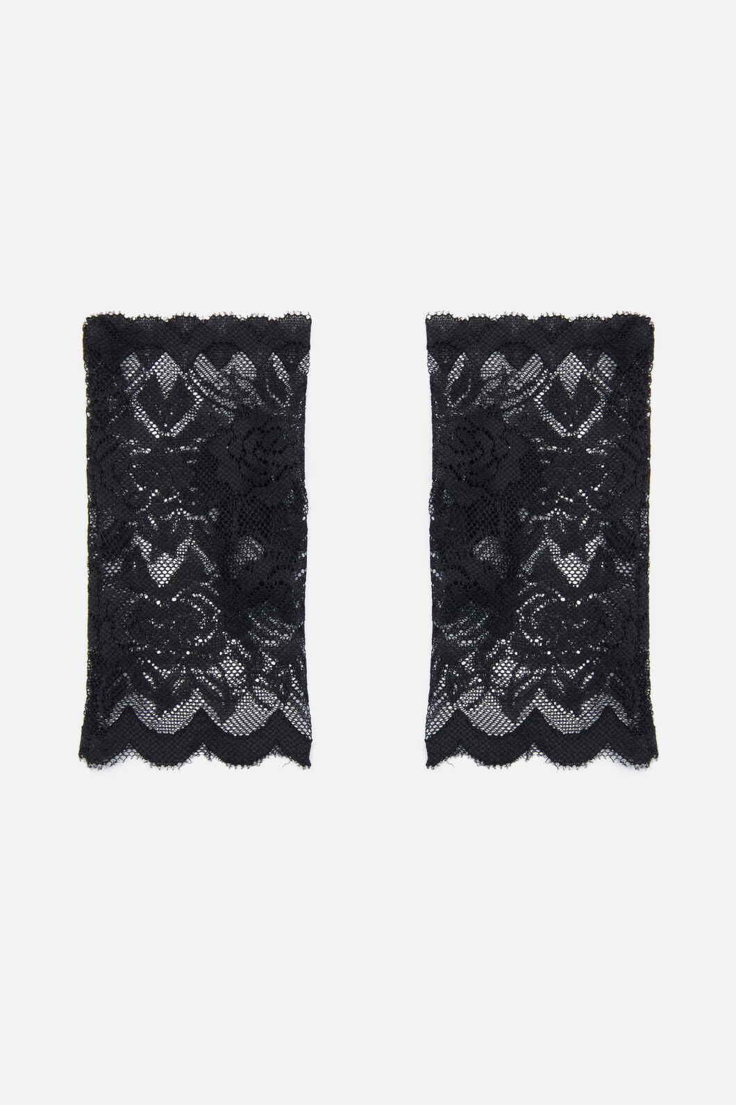 Dangerfield - Rose Lace Gloves - black