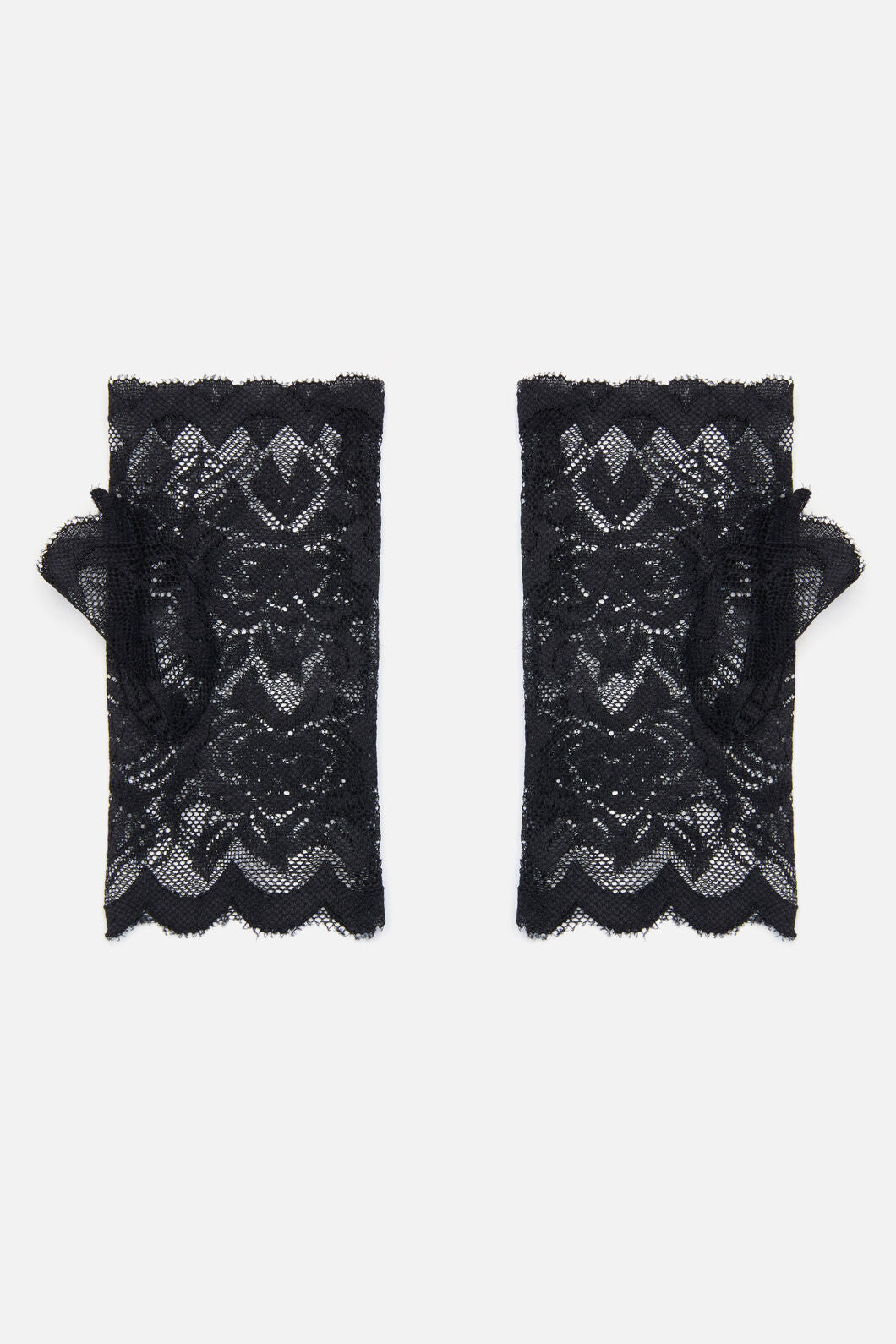 Dangerfield - Rose Lace Gloves - black