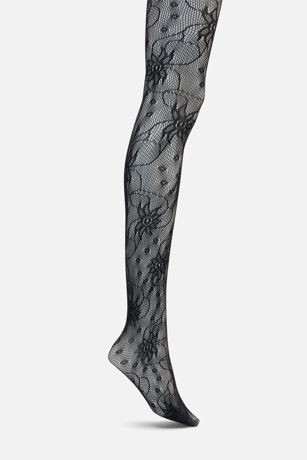 Dangerfield - Flower Fishnet Tights - black