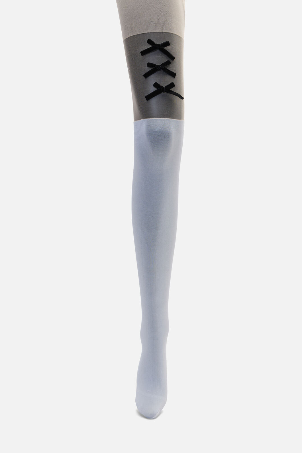 Dangerfield - White Suspender Bow Tights - white