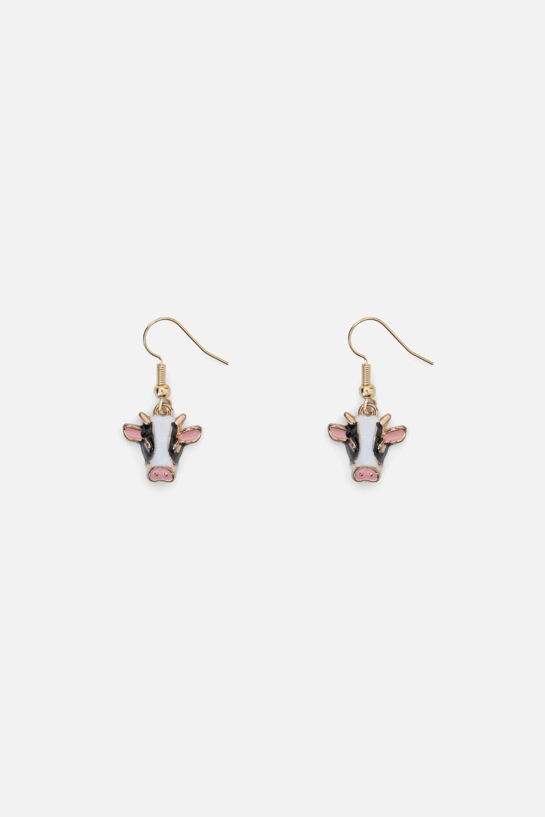 Dangerfield - 3D Cow Earrings - black-white