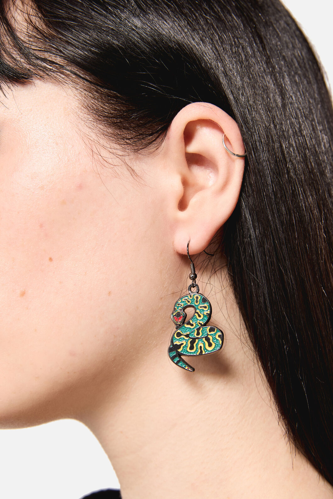 Dangerfield - Lawless Snake Earrings - green