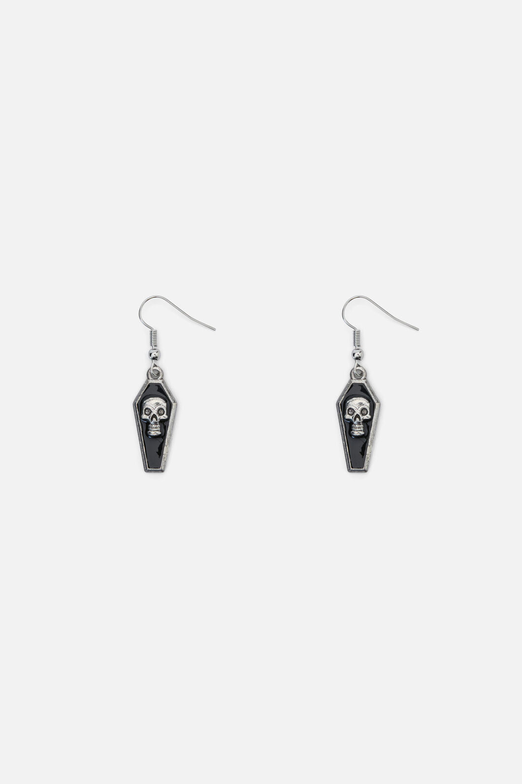 Dangerfield - Skull Coffin Earrings - silver