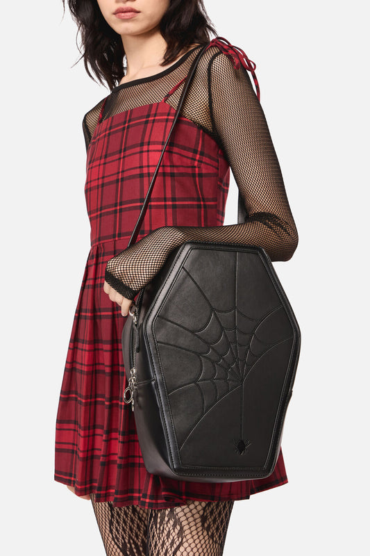 Dangerfield - Spiderweb Coffin 2 Way Backpac - black