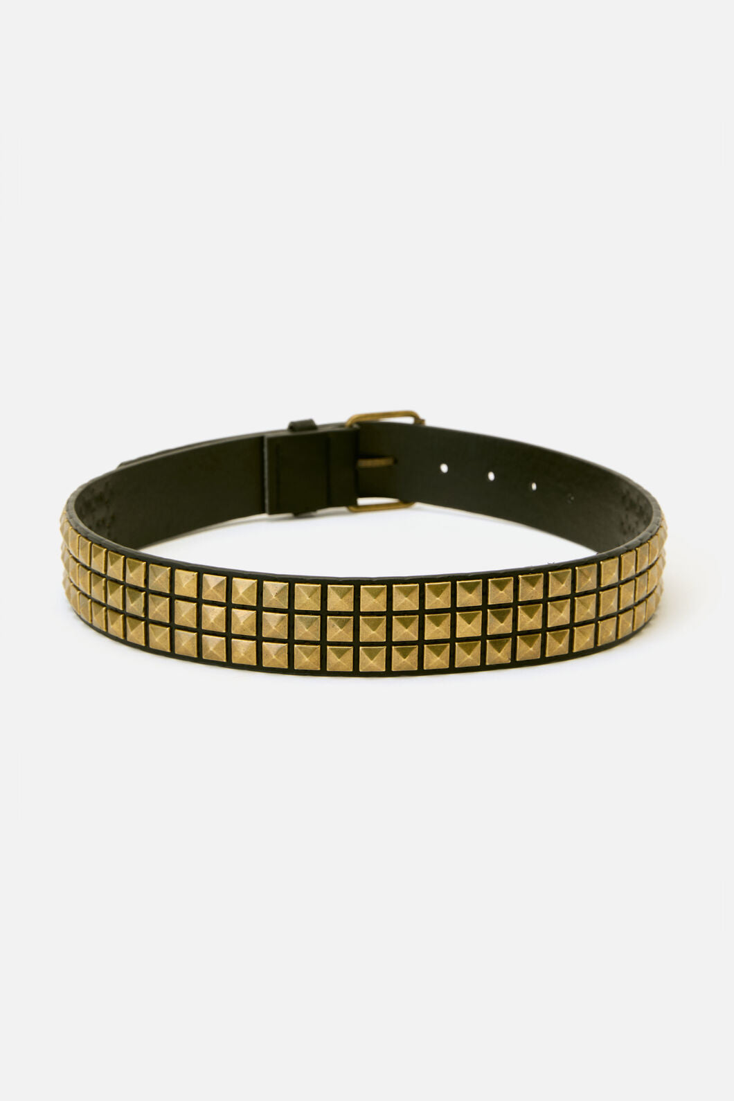 Dangerfield - Brass Pyramid Stud Belt - black