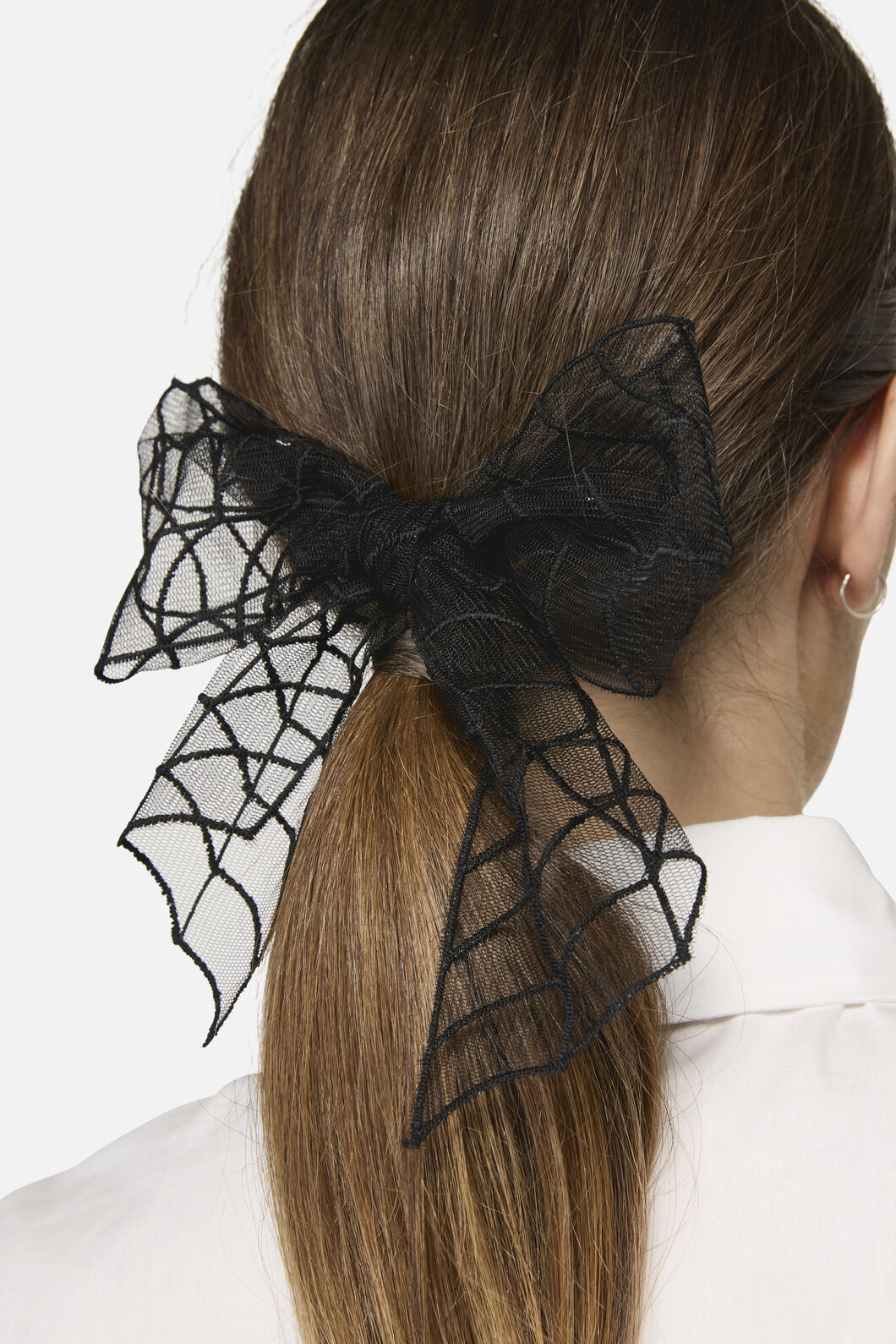Dangerfield - Spider Web Bow Hair Clip - black