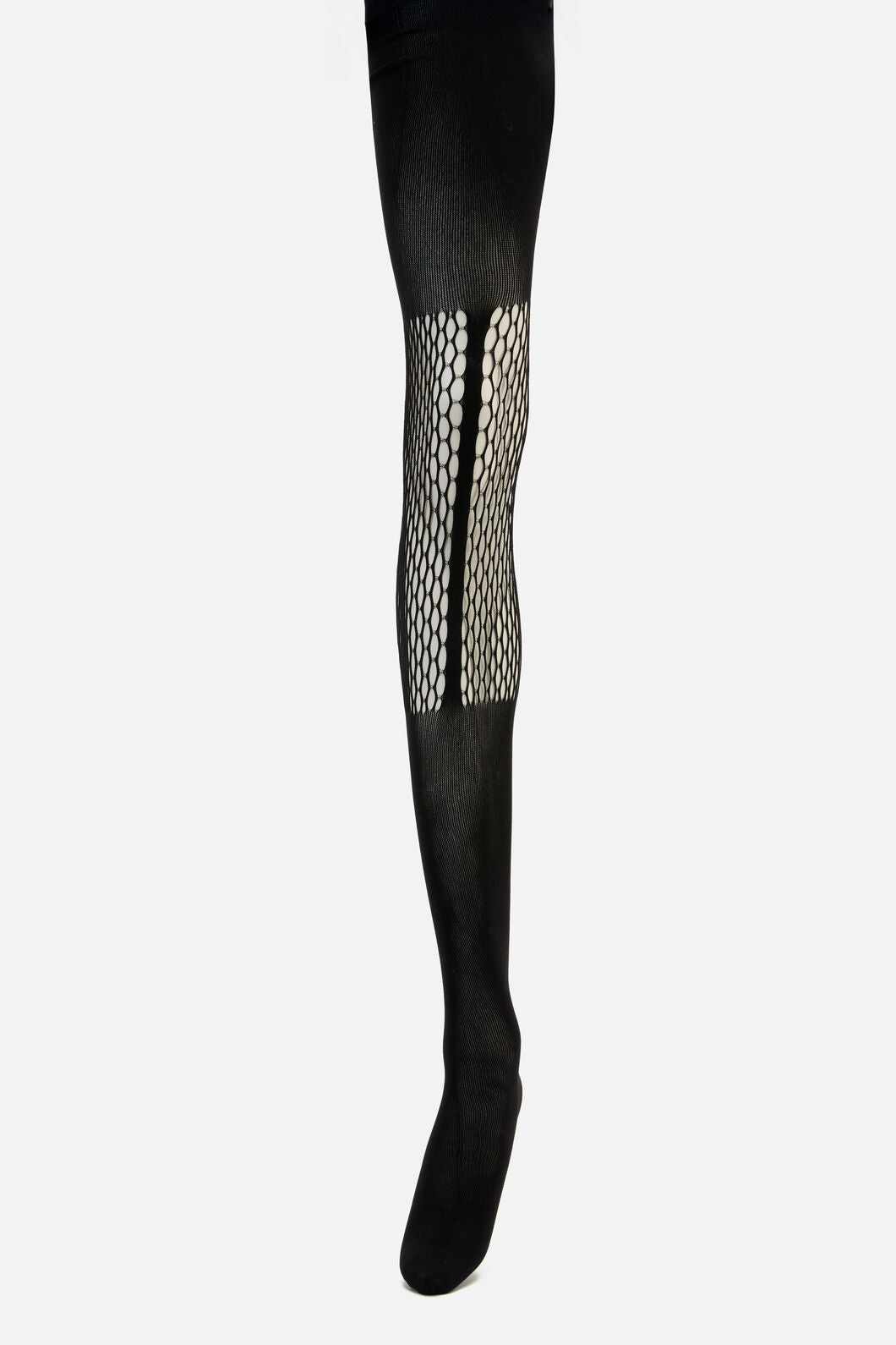 Dangerfield - Suspender Long Sock Fishnet Ti - black