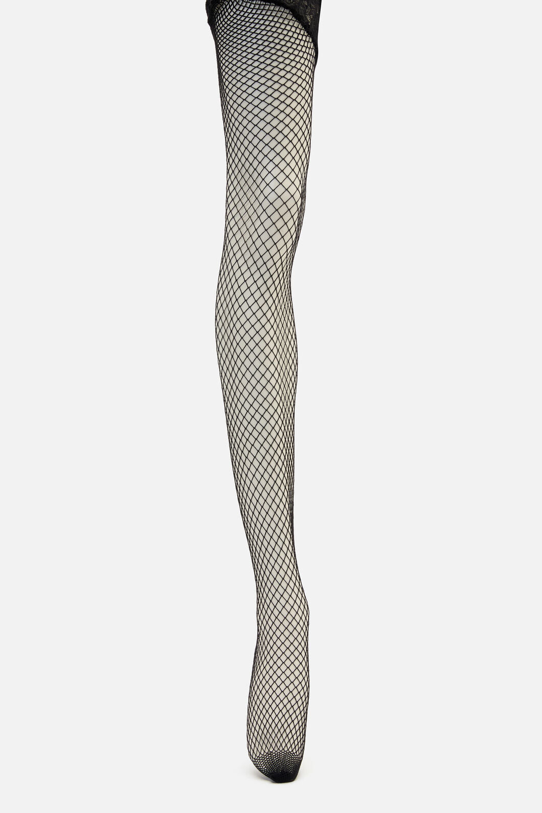 Dangerfield - Waist Garter Fishnet Tights - black