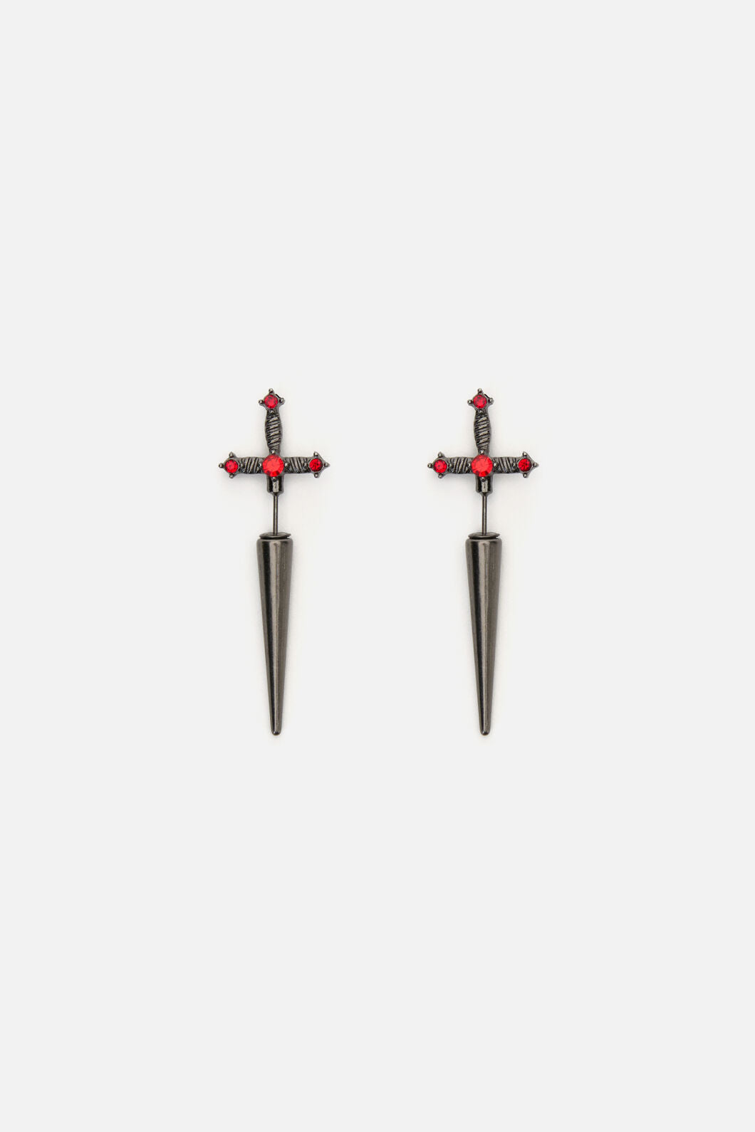 Dangerfield - Through The Ear Sword Earrings - silver