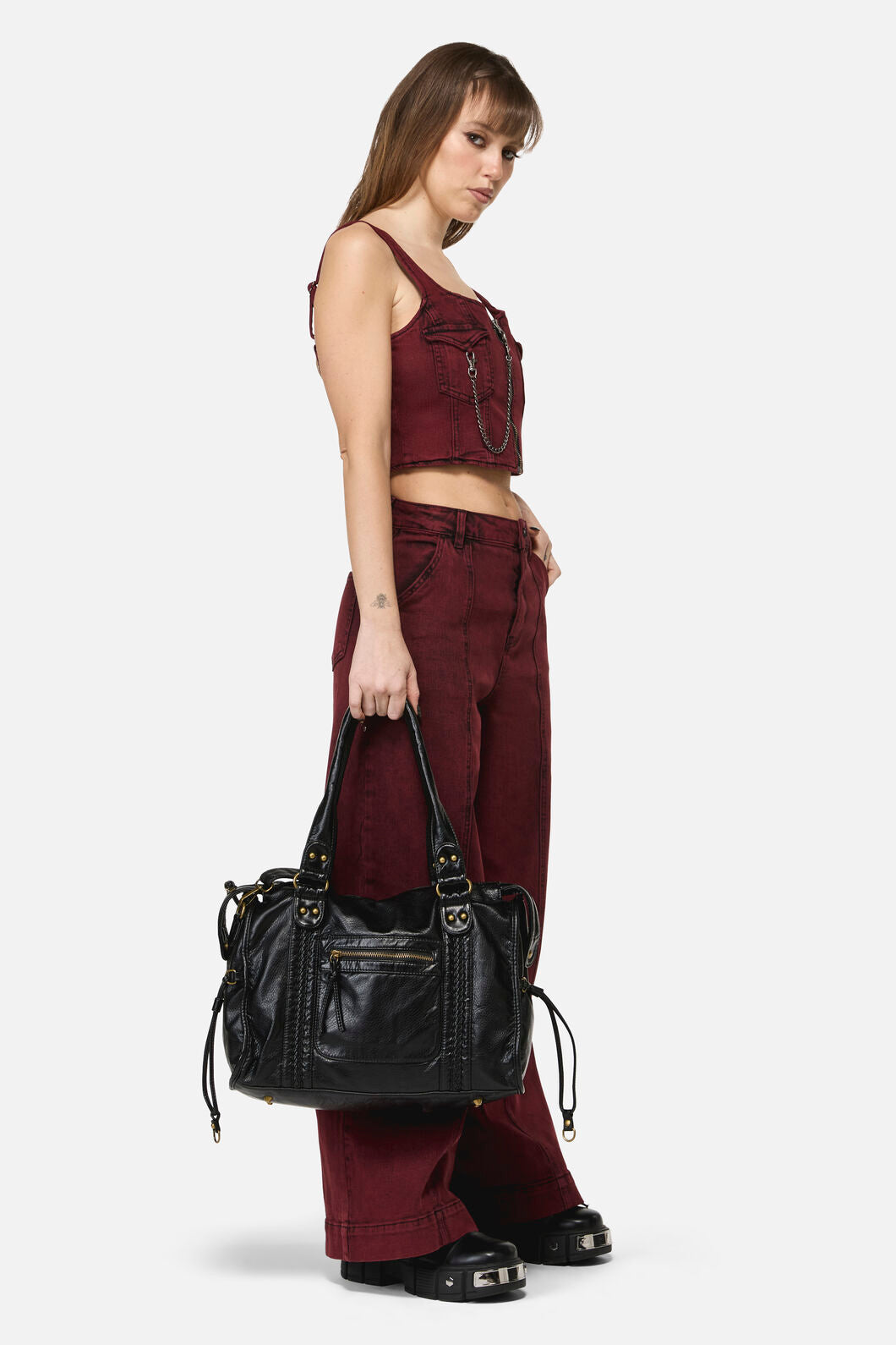 Dangerfield - Slouchy Shoulder Bag - black