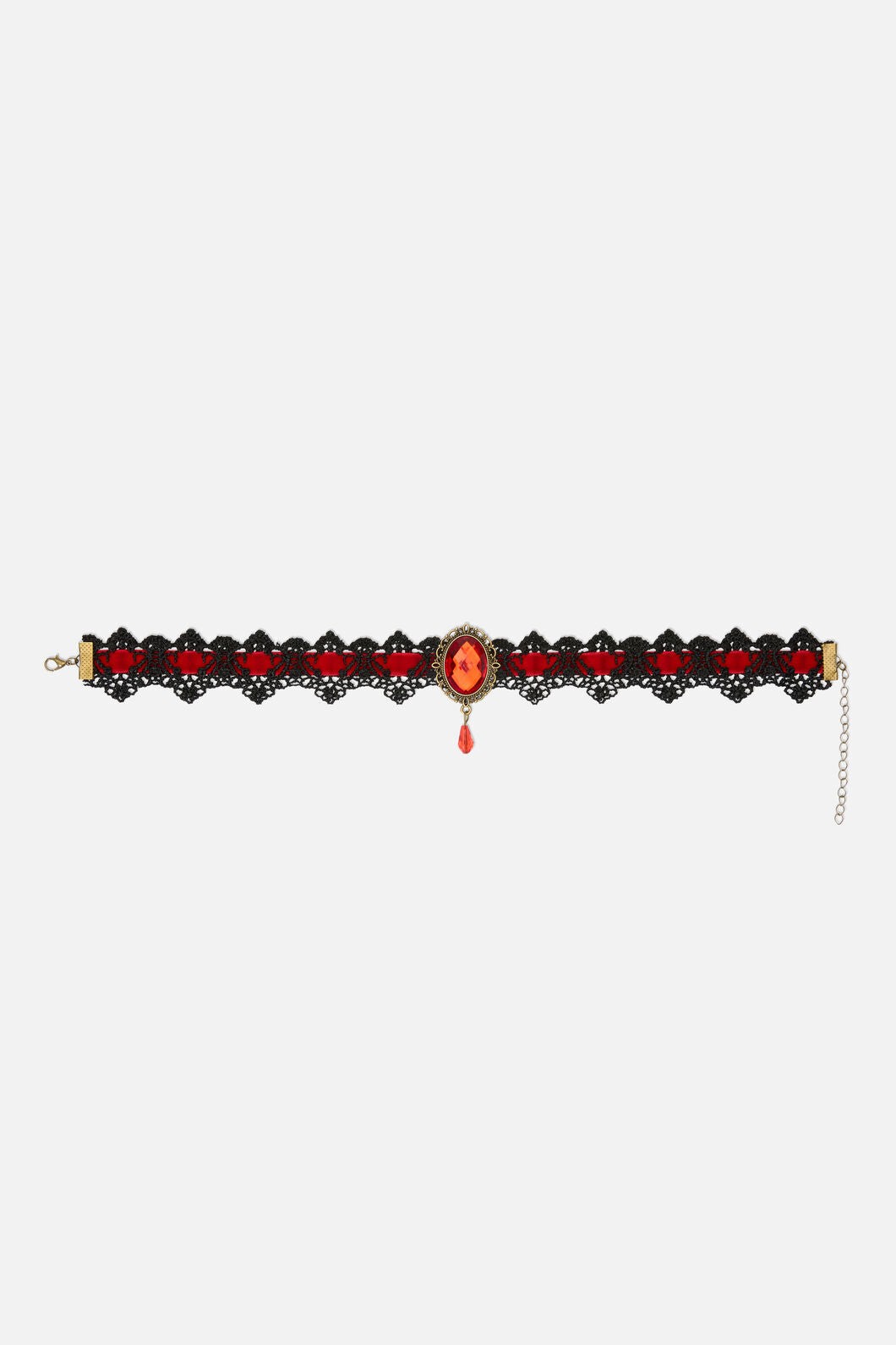 Dangerfield - Gothic Lace Choker - red