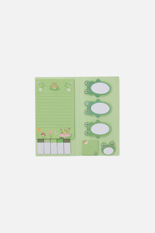 Dangerfield - Frogs Sticky Note Set - green