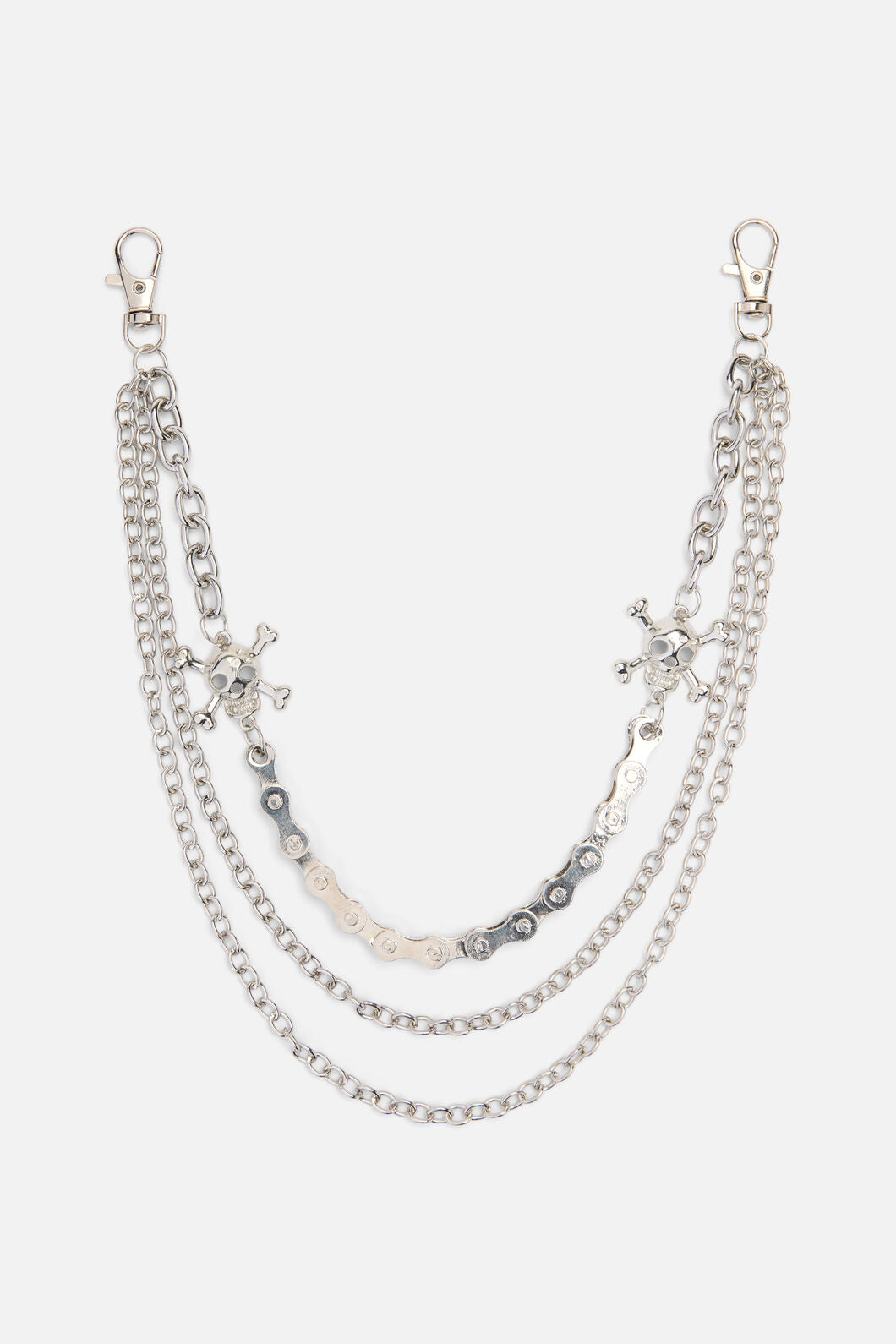 Dangerfield - Pirate Skull Jean Chain - silver