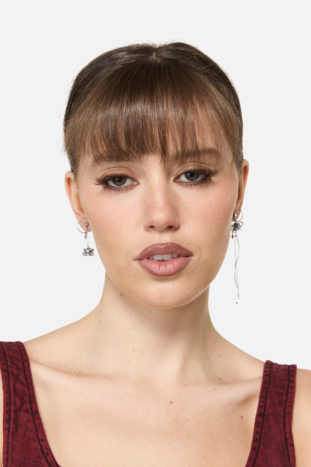 Dangerfield - Galactic Planet Star Earrings - silver