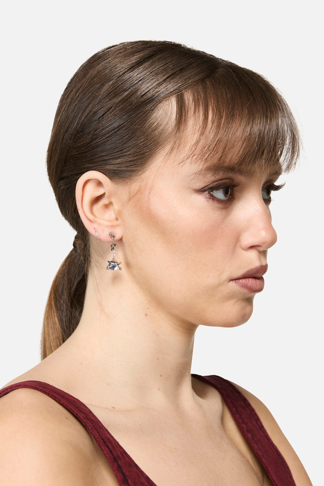 Dangerfield - Galactic Planet Star Earrings - silver