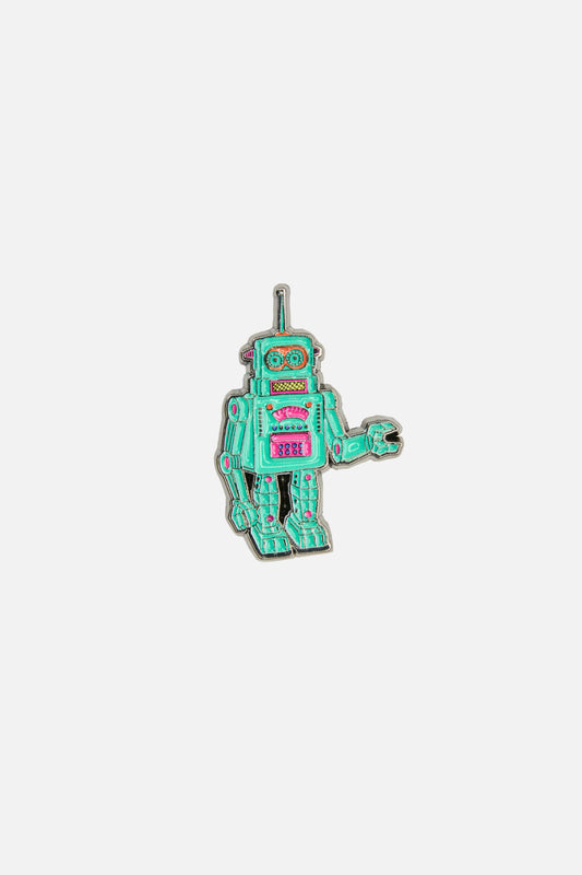 Dangerfield - Galactic Gang Robot Pin - green