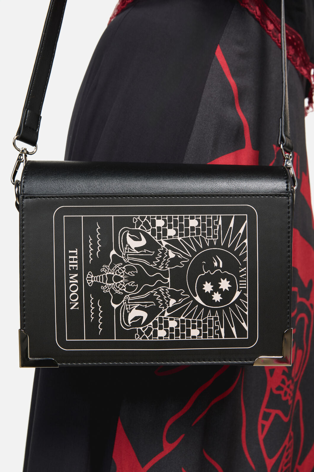 Dangerfield - The Moon Tarot Book Bag - black
