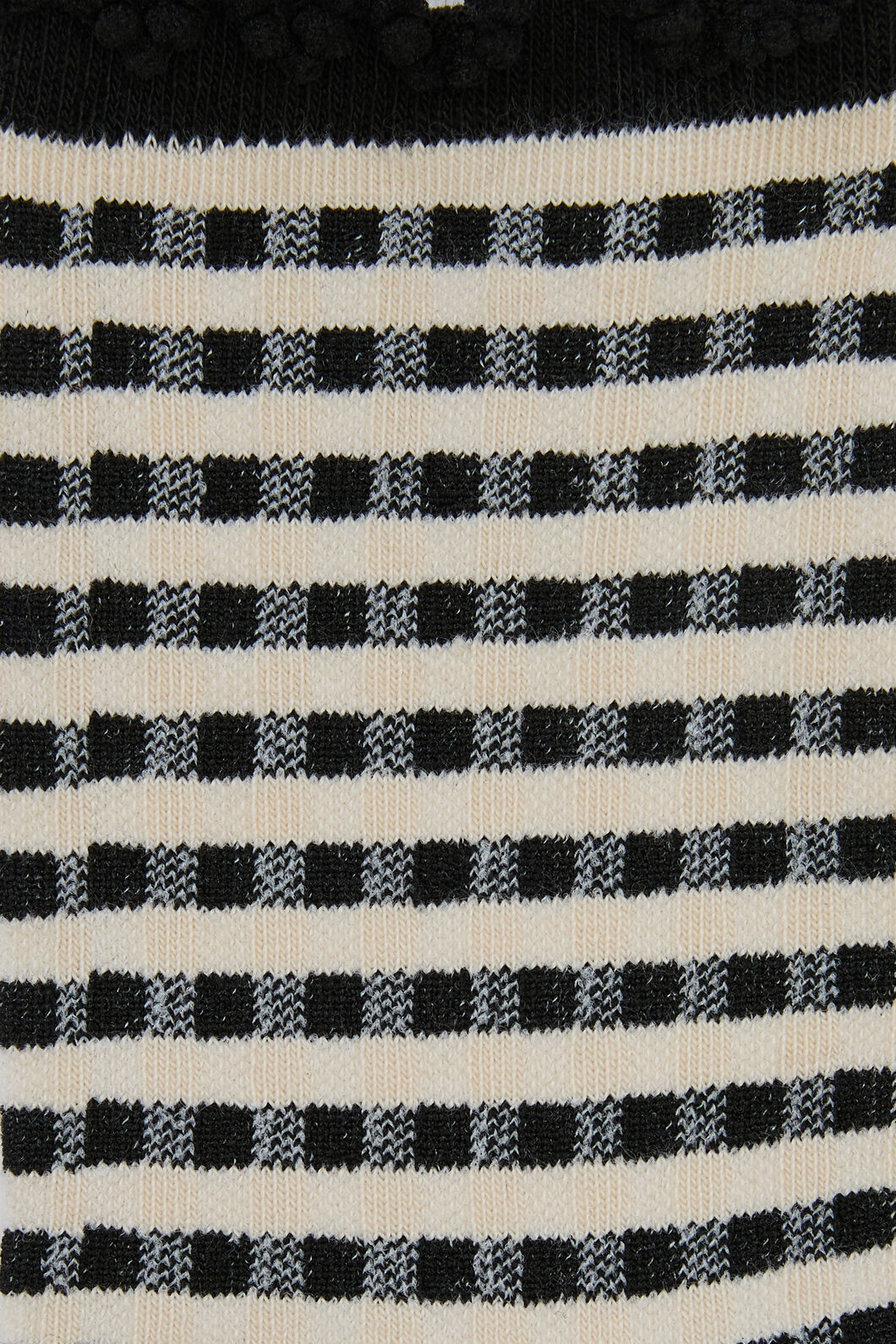 Dangerfield - Gingham Check Sock - black