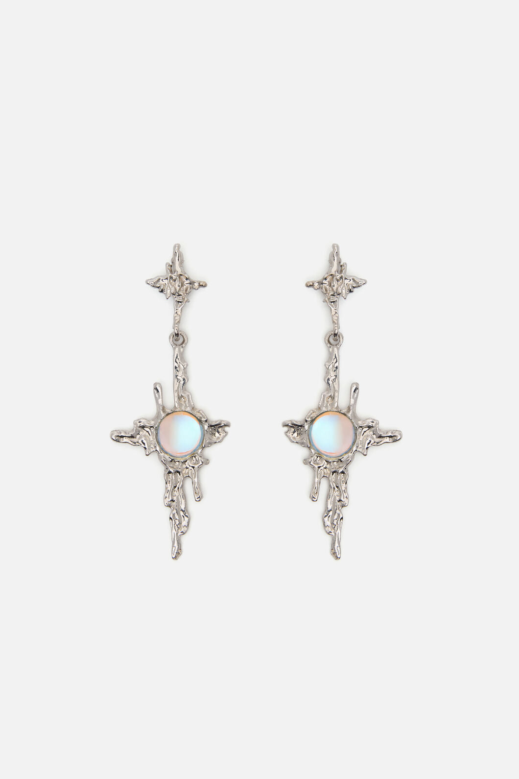 Dangerfield - Melting Stars Earrings - silver