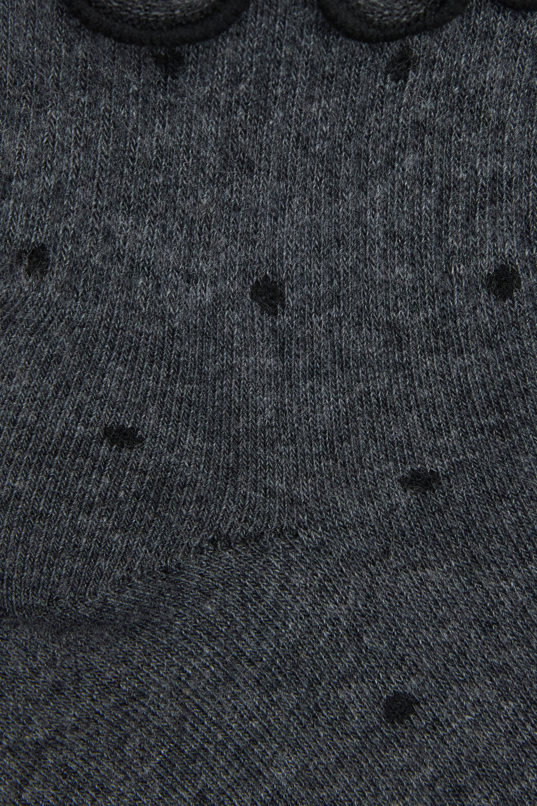 Dangerfield - Grey Spot Ankle Frill Socks - grey