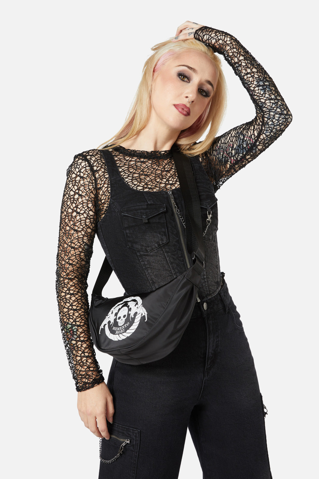 Dangerfield - Memento Mori Sling Bag - black